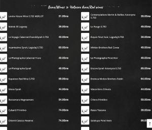 Menu Restaurant